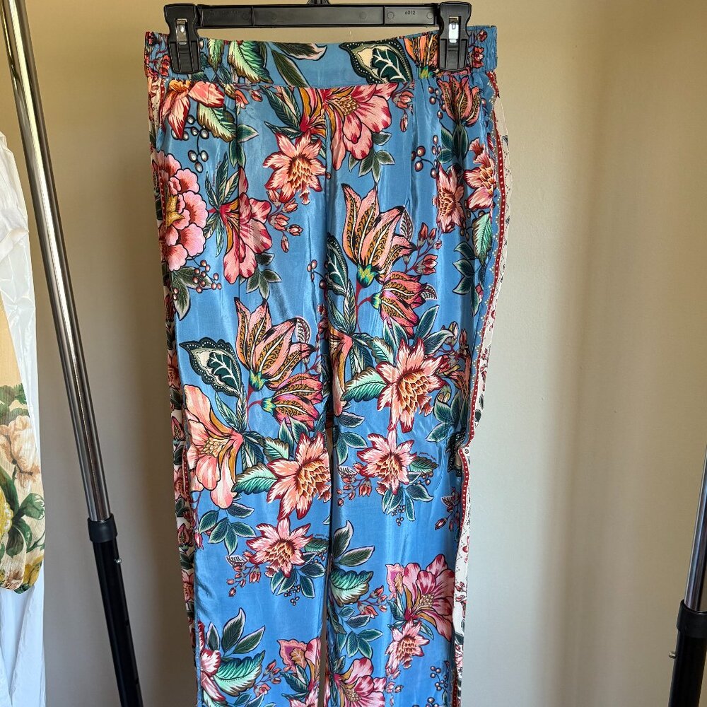 Farm Rio x Anthropologie Floral Print Pants NWT
